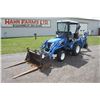 Image 2 : New Holland TC26DA 4wd compact tractor, NH 12LA loader, NH 756C backhoe attachment, hydro, 1 remote,
