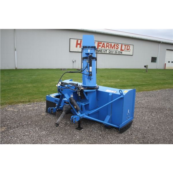 Agri Metal MS 2682 7' snowblower, hydraulic turn, hydraulic deflector, poly anti-scratch cutting edg