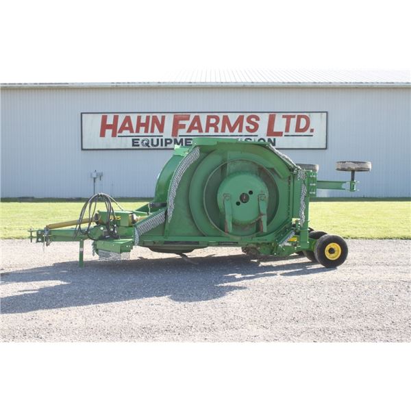 JD R15 Batwing 15' rotary mower, stump jumpers, chain guard, transport lights, Demo unit, used very
