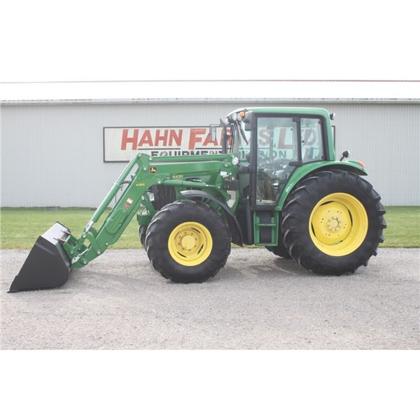 JD 6430 Premium 4wd tractor, cab, air, New H310 SL loader, New Alo 95" bucket, 24 speed Autoquad, 18
