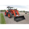 Image 4 : Kubota M7-152 Deluxe 4wd tractor, cab, air, M67 SL loader, New Alo 102" bucket, 3rd function valve,
