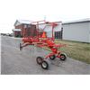 Image 7 : Kuhn 4121GTH Masterdrive hydraulic lift rotary rake, walking tandem axles, very good