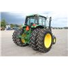 Image 6 : JD 6130M 2wd tractor, cab, air, power quad, 3 remotes, 18.4x38 axle duals, 8 front weights, 860 hour