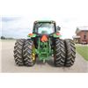 Image 7 : JD 6130M 2wd tractor, cab, air, power quad, 3 remotes, 18.4x38 axle duals, 8 front weights, 860 hour