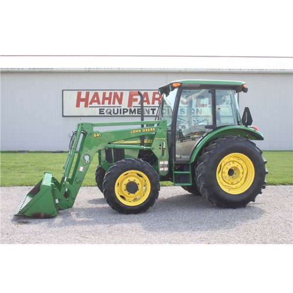JD 5320 4wd tractor, cab, air, JD 541 SL loader, 16.9x30, rear wheel weights, 1001 hours, one owner