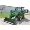 Image 2 : JD 5320 4wd tractor, cab, air, JD 541 SL loader, 16.9x30, rear wheel weights, 1001 hours, one owner