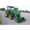 Image 4 : JD 5320 4wd tractor, cab, air, JD 541 SL loader, 16.9x30, rear wheel weights, 1001 hours, one owner