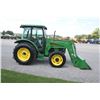 Image 5 : JD 5320 4wd tractor, cab, air, JD 541 SL loader, 16.9x30, rear wheel weights, 1001 hours, one owner
