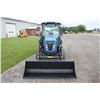 Image 3 : New Holland Boomer 55 4wd compact tractor, cab, air, New Alo C18 loader, 2 remotes, 207 hours, 2021