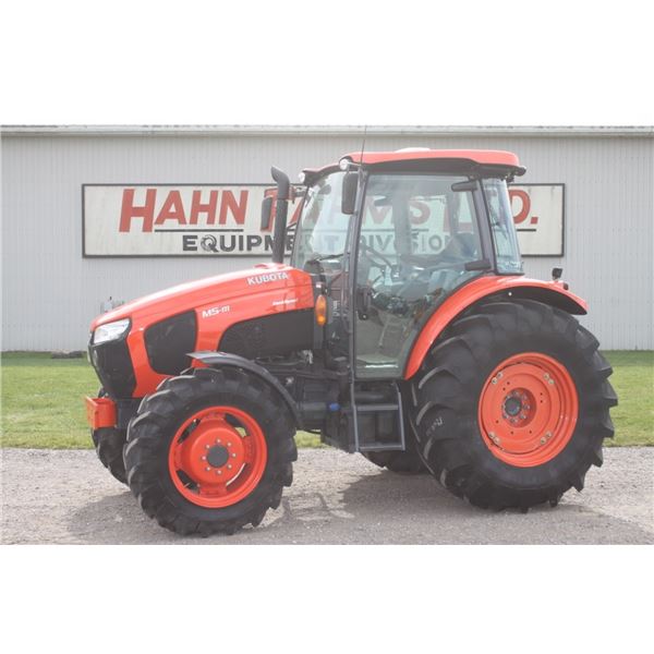 Kubota M5-111 Dual Speed 4wd tractor, cab, air, 18.4x30, Ultra Grand-II cab, 3 remotes, 1651 hours