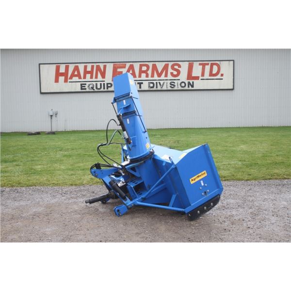 Agri Metal MS 2682 7' snowblower, hydraulic turn, hydraulic deflector, poly anti-scratch cutting edg