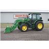 Image 1 : JD 5100M 4wd tractor, cab, air, Power Reverser, H260 loader, 18.4R30, 3 remotes, buddy seat, front f