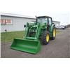 Image 2 : JD 6330 4wd tractor, cab, air, 673 SL loader, power quad, 18.4x38, 2 remotes, 8814 hours, very clean