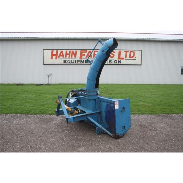 Lucknow 7' 3pth, double auger snowblower, hydraulic turn, adjustable deflector