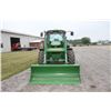 Image 3 : JD 6420 4wd tractor, cab, air, 640 SL loader, IVT, 2 remotes, 18.4x38, buddy seat, electric joy stic