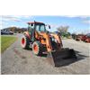Image 4 : Kubota M7040 4wd tractor, cab, air, M25 SL loader, hydraulic shuttle, 16.9x28, 1 remote, 2990 hours