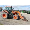 Image 5 : Kubota M7040 4wd tractor, cab, air, M25 SL loader, hydraulic shuttle, 16.9x28, 1 remote, 2990 hours