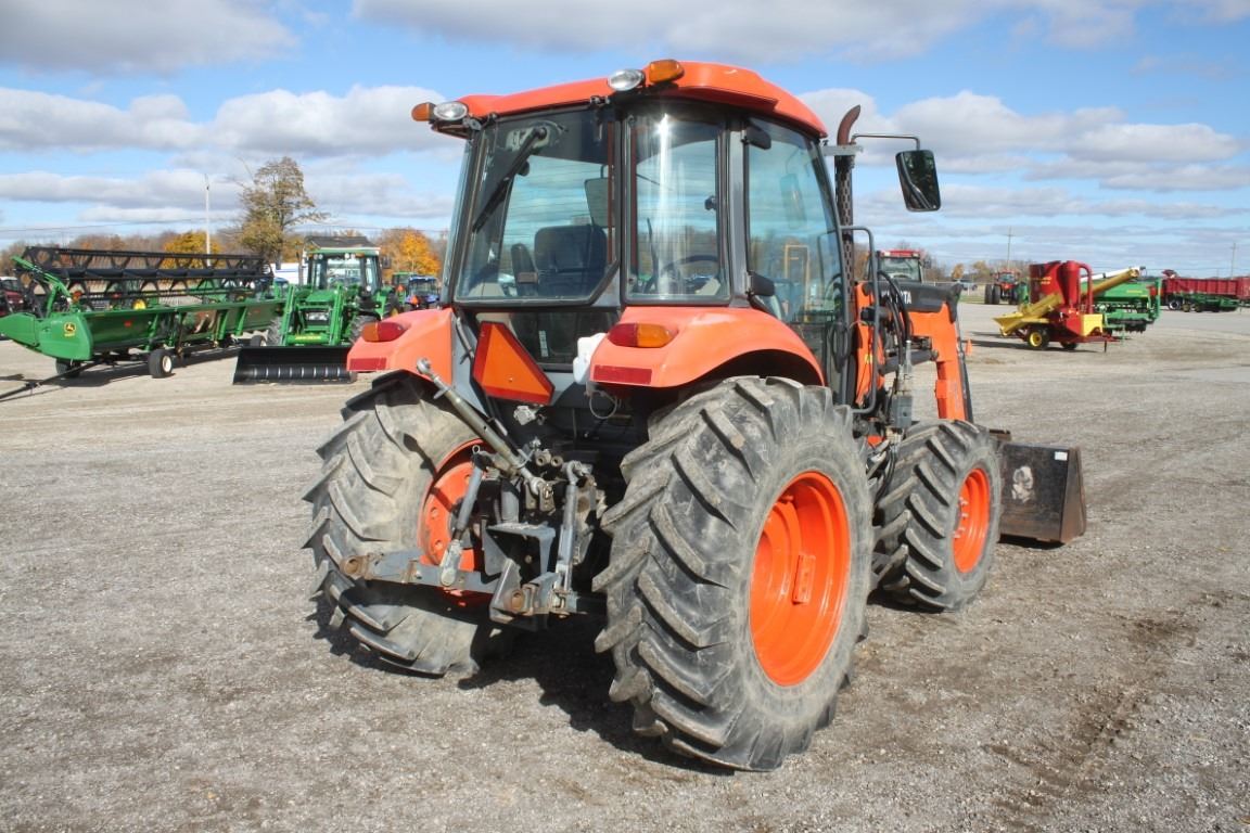Kubota M7040 4wd tractor, cab, air, M25 SL loader, hydraulic shuttle