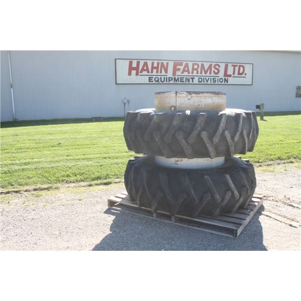 used 18.4x38 T-rail duals