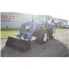 Image 2 : New Holland T4.100 4wd tractor, cab, air, 665TL loader, 12x12 shuttle, 2 remotes, 16.9x34, wheel wei