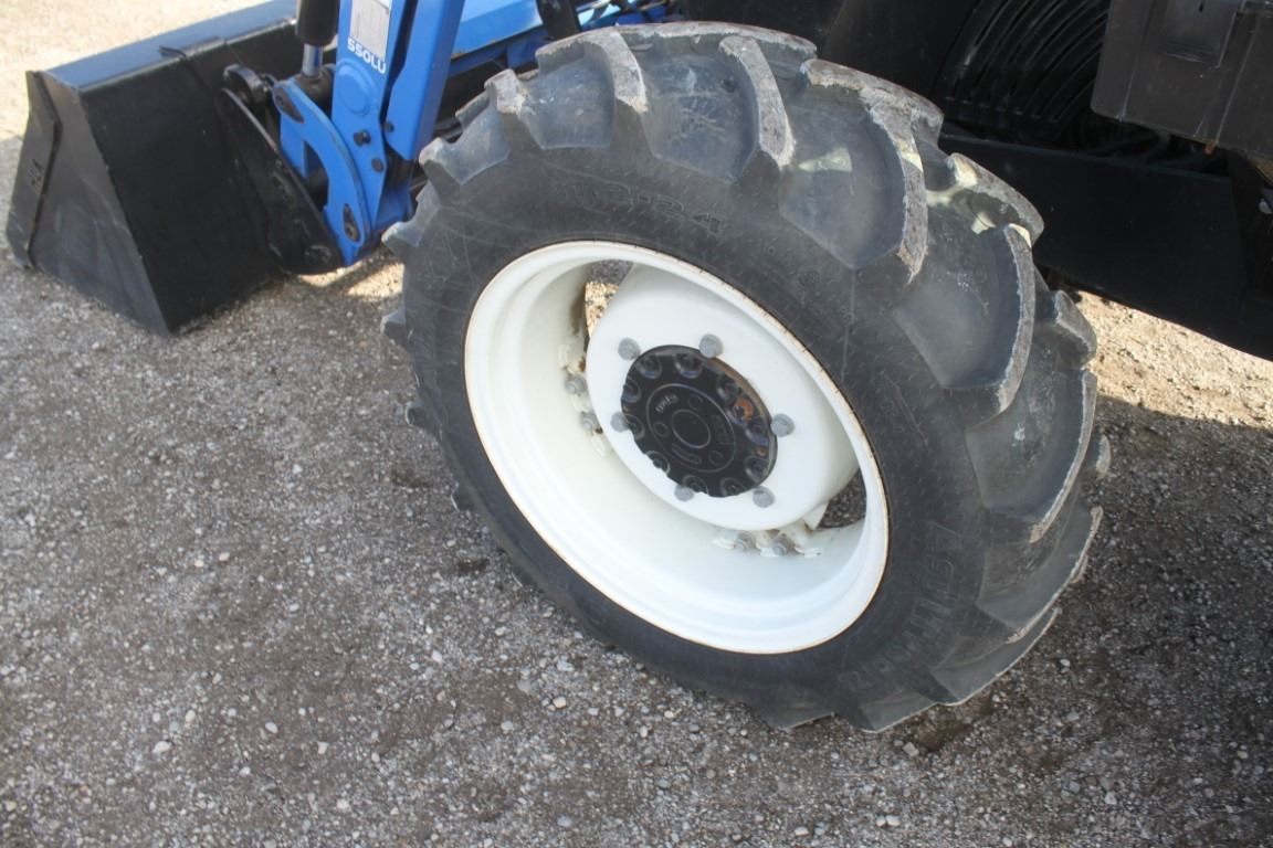 New Holland WorkMaster 75 4wd tractor, rops, 550LU loader, 12x12