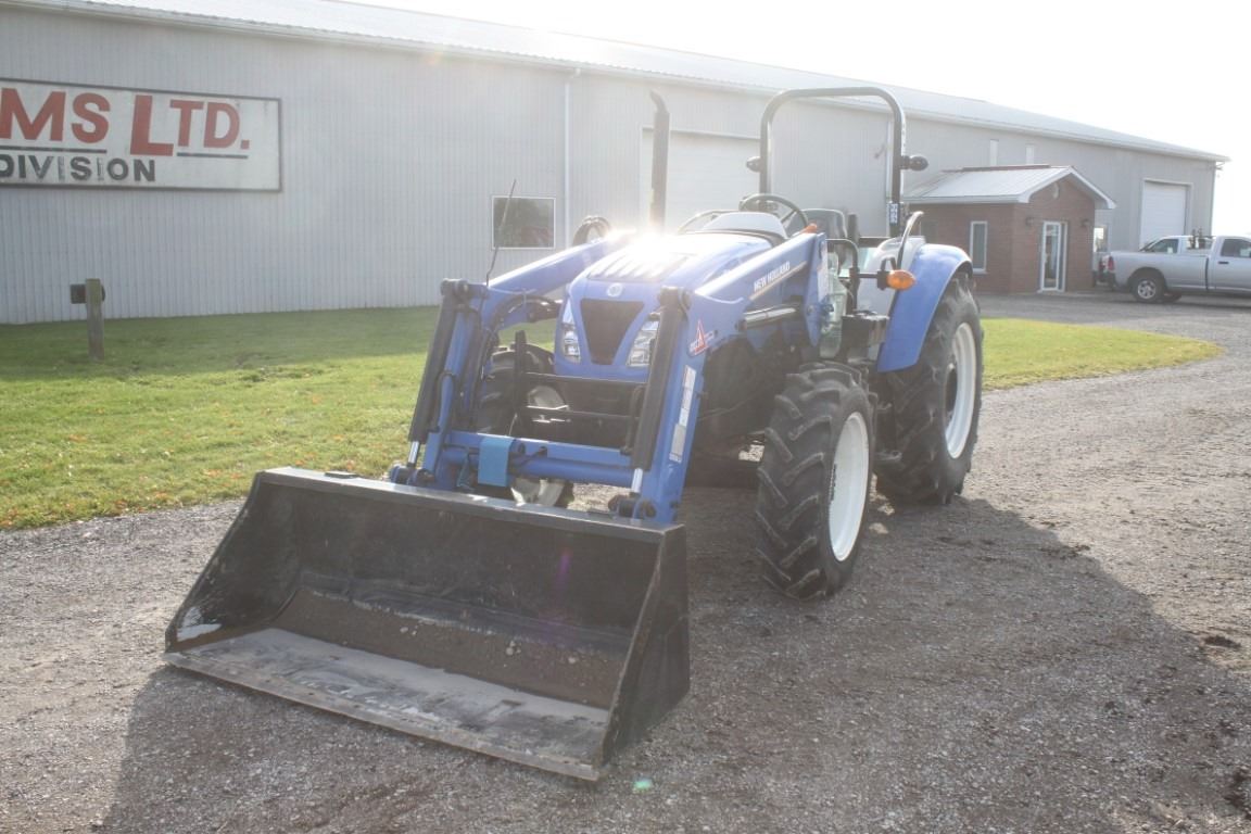New Holland WorkMaster 75 4wd tractor, rops, 550LU loader, 12x12