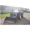 Image 2 : New Holland WorkMaster 75 4wd tractor, rops, 550LU loader, 12x12 shuttle, 16.9x30, wheel weights, 2