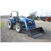 Image 4 : New Holland WorkMaster 75 4wd tractor, rops, 550LU loader, 12x12 shuttle, 16.9x30, wheel weights, 2