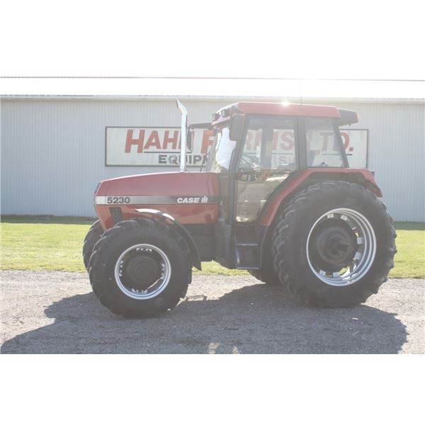 CIH 5230 4wd tractor, cab, air, powershift, left hand shuttle with neutral,18.4R 38, bar axle,  2 re