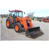 Image 4 : Kubota M6800 4wd tractor, cab, air, M720 loader, hydraulic shuttle, 16.9R30, 1 remote, 2839 hours, l