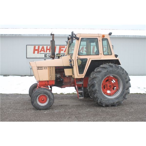 Case 870 2wd tractor, cab