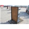 Image 1 : Unknown black and red 4 shelf display, 30"x16" base, 54" high