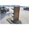 Image 2 : Unknown black and red 4 shelf display, 30"x16" base, 54" high