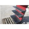 Image 3 : Unknown black and red 4 shelf display, 30"x16" base, 54" high