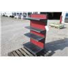 Image 4 : Unknown black and red 4 shelf display, 30"x16" base, 54" high