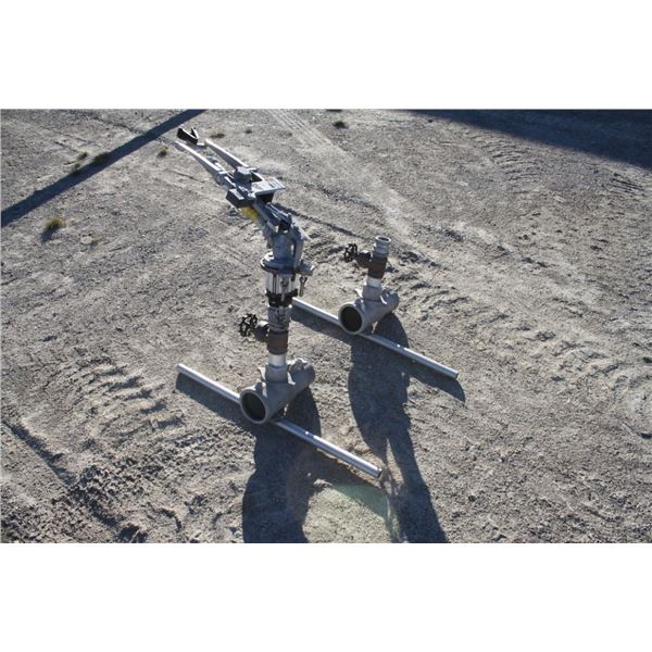 Wade Rain 2- 4" couplers on stands, 1- Big Nelson SR100 irrigation gun, as new