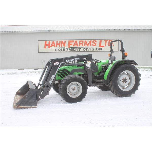 Deutz Agrolux 70 4wd tractor, rops, Alo 720 loader, shuttle, 16.9x30, 3 remotes, 6390 hours