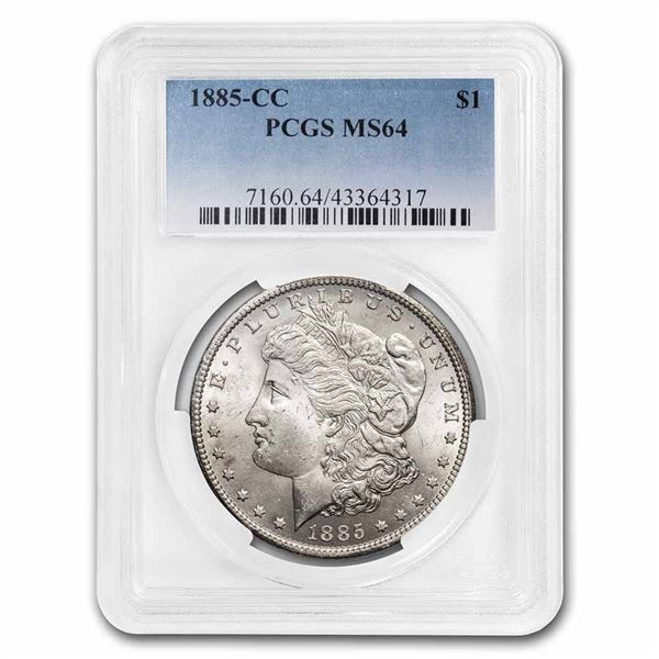 1885-CC Morgan Dollar MS-64 PCGS