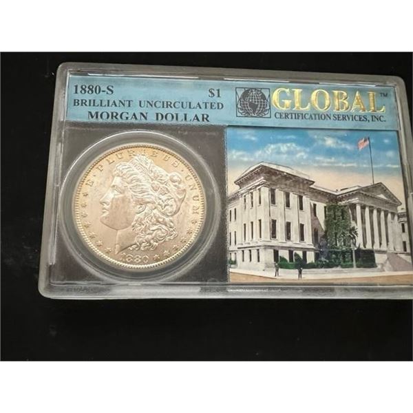 1880-S  Morgan Dollar BU Certified