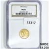 Image 1 : 1914 $2.50 Gold Quarter Eagle NGC- MS61