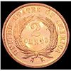 Image 2 : 1872 2 Cent Piece GEM PROOF RED