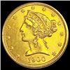 Image 1 : 1900 $5 Gold Half Eagle UNCIRCULATED