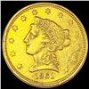 Image 1 : 1861 $2.50 Gold Quarter Eagle CLOSELY