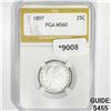 Image 1 : 1897 Barber Quarter PGA- MS60