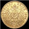 Image 2 : 1904 German Austria Gold 20 Mark UNCIRCULATED