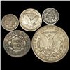 Image 2 : (5) Misc Coins LIGHTLY CIRCULATED