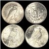 Image 2 : (4) Misc Silver Dollars UNCIRCULATED