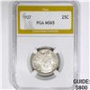 Image 1 : 1907 Barber Quarter PGA- MS65
