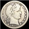 Image 1 : 1914-S Barber Quarter NICELY CIRCULATED