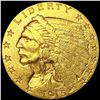 Image 1 : 1915 $2.50 Gold Quarter Eagle UNCIRCULATED